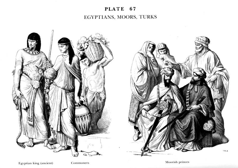 Planche 67a Egyptiens - Maures et Turcs - Egyptians - Moors - turks -.jpg